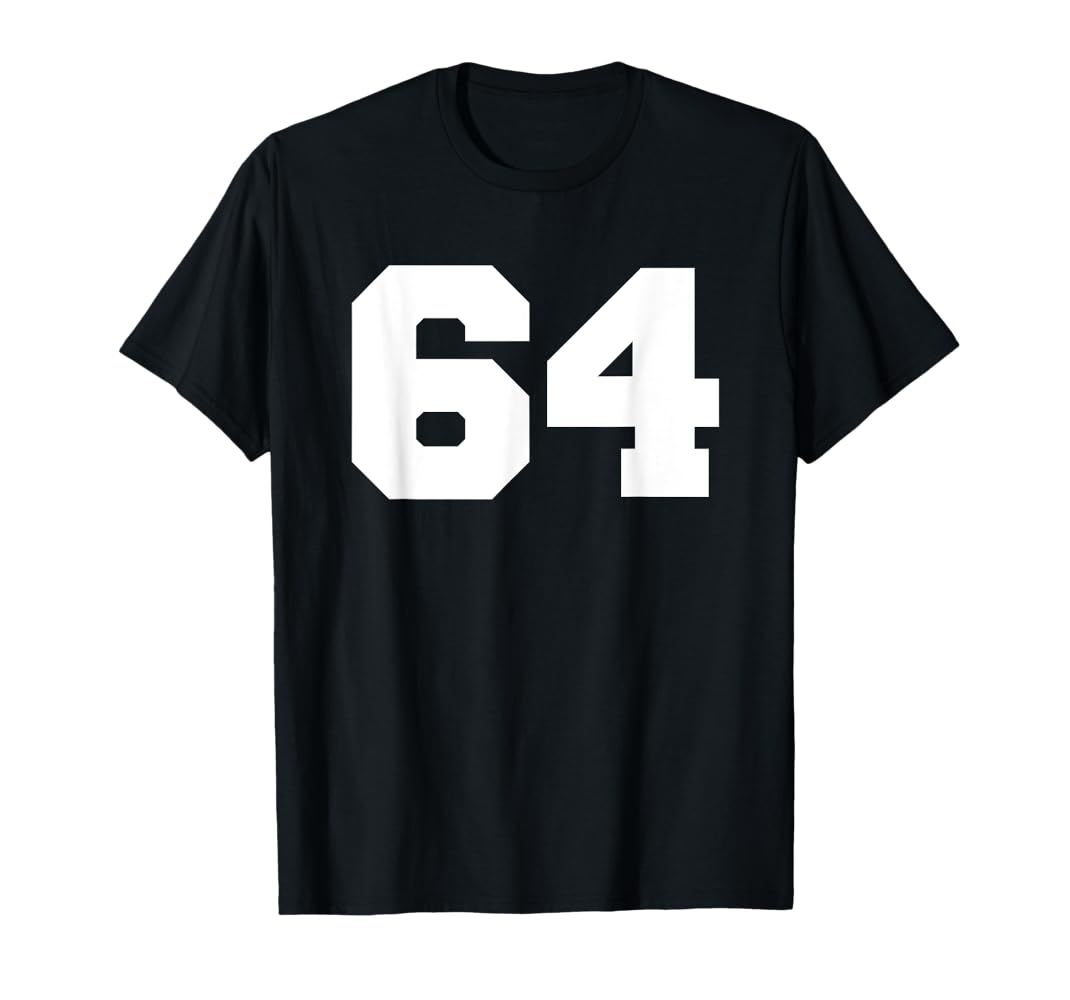 Amazon.com: Number 64 Sports Jersey Player #64 Fan FRONT